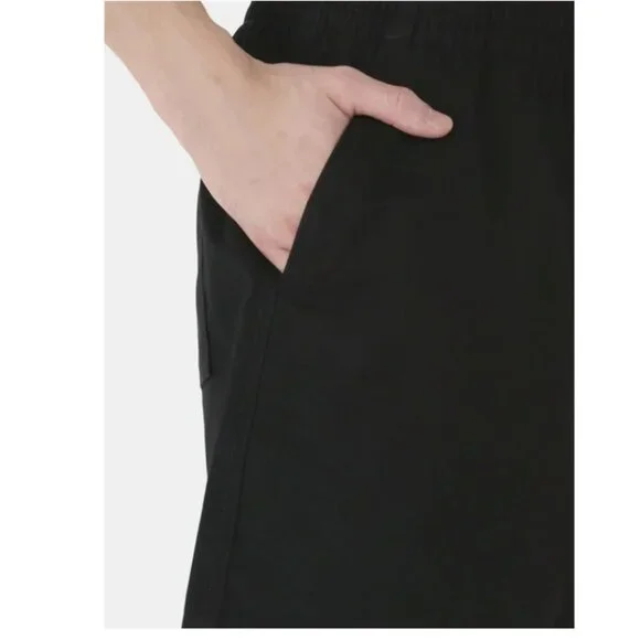 No Boundaries Men's & Big Men's Cotton Twill 6" Shorts BLACK - Picture 2 of 3